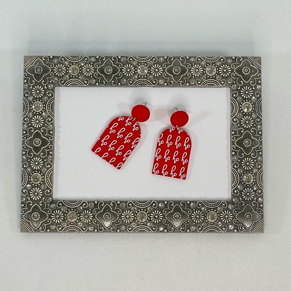 🎄HO HO HO Earrings - Acrylic - New Boutique - Picture 3 of 4